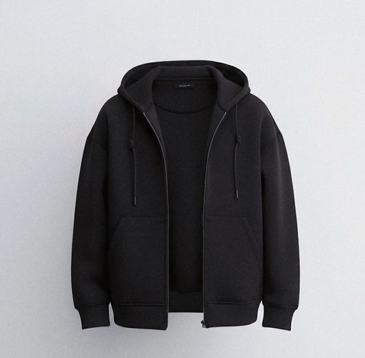 Black Zip Hoodie