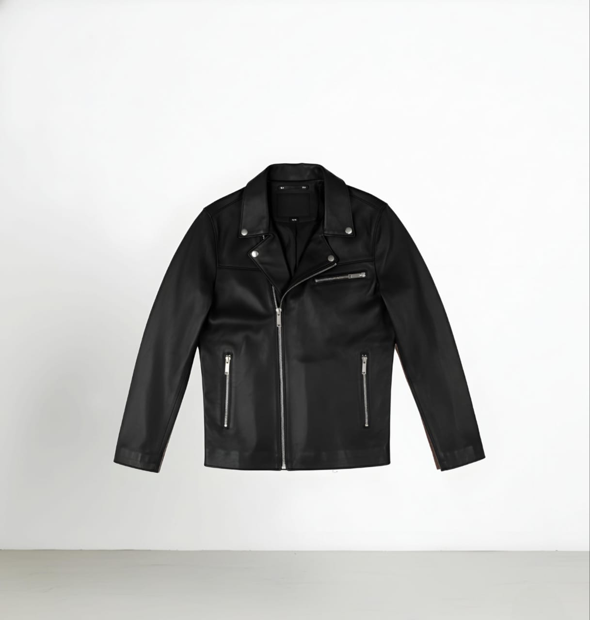 The 'Icon' Classic Black Biker Jacket