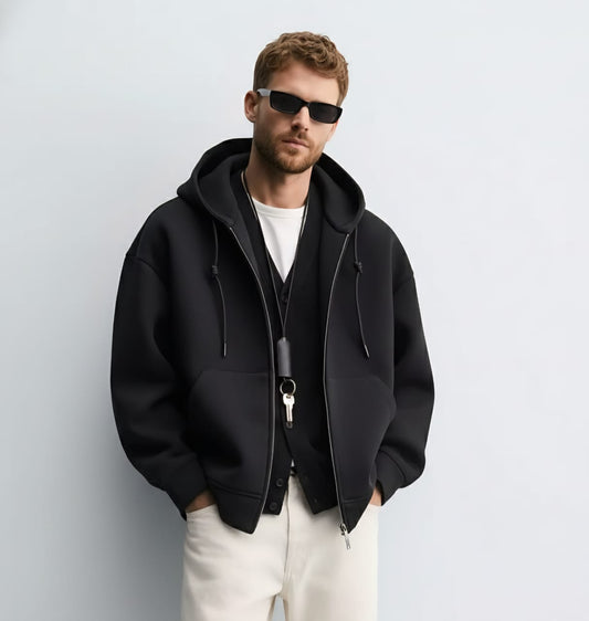 Black Zip Hoodie