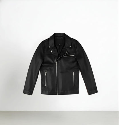 The 'Icon' Classic Black Biker Jacket