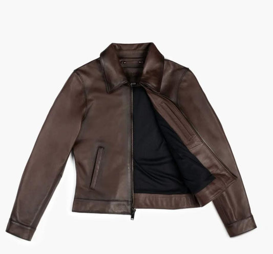 The "Urban Explorer" Faux Leather Bomber Jacket
